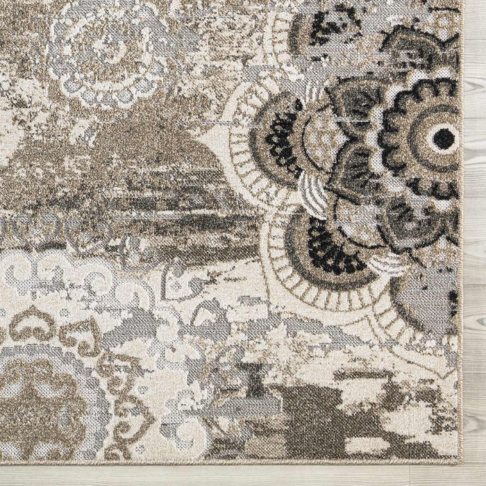 Richmond Floral Outdoor Rug (V2) - Beige