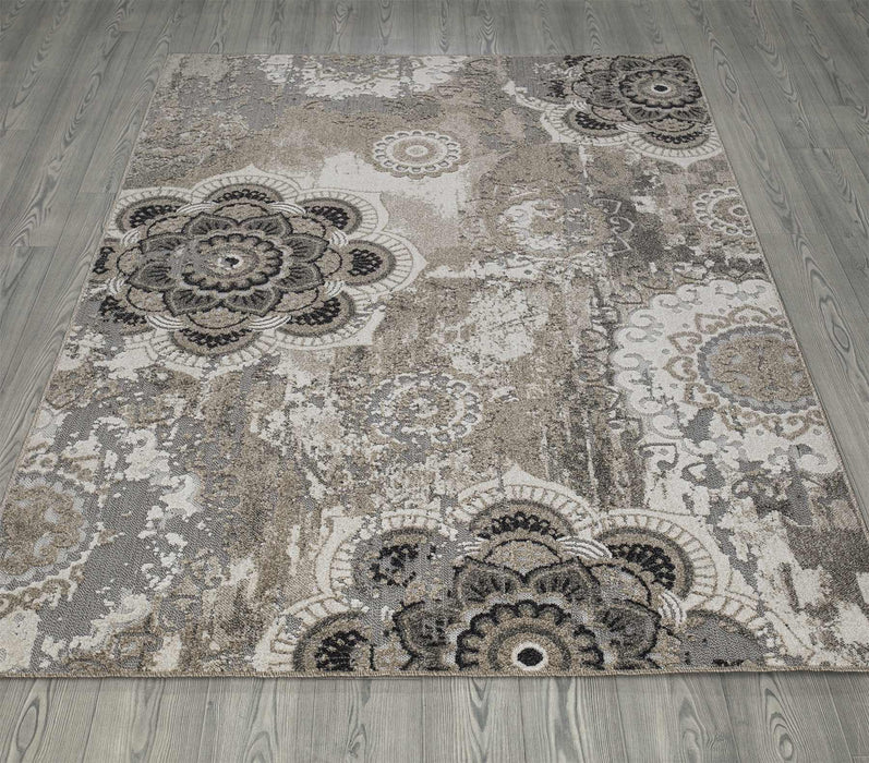 Richmond Floral Outdoor Rug (V2) - Beige