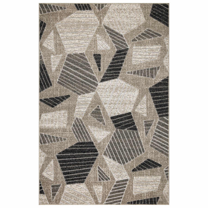 Richmond Geometric Outdoor Rug (V1) - Beige