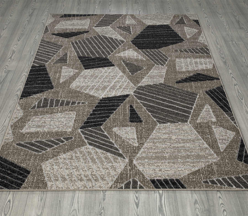 Richmond Geometric Outdoor Rug (V1) - Beige