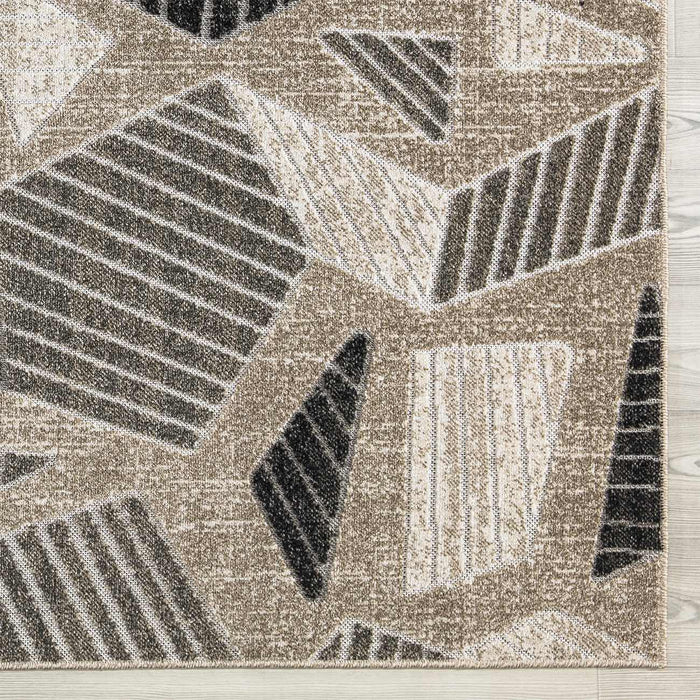 Richmond Geometric Outdoor Rug (V1) - Beige