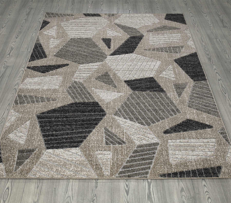 Richmond Geometric Outdoor Rug (V1) - Beige