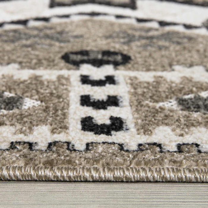 Richmond Medallion Outdoor Rug - Beige