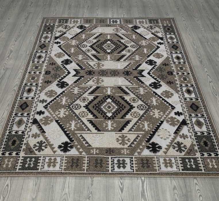 Richmond Medallion Outdoor Rug - Beige