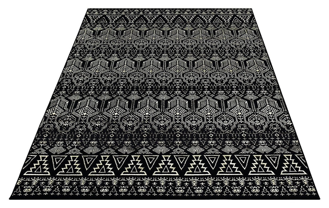 Ritz Moroccan Style Rug Gold & Black