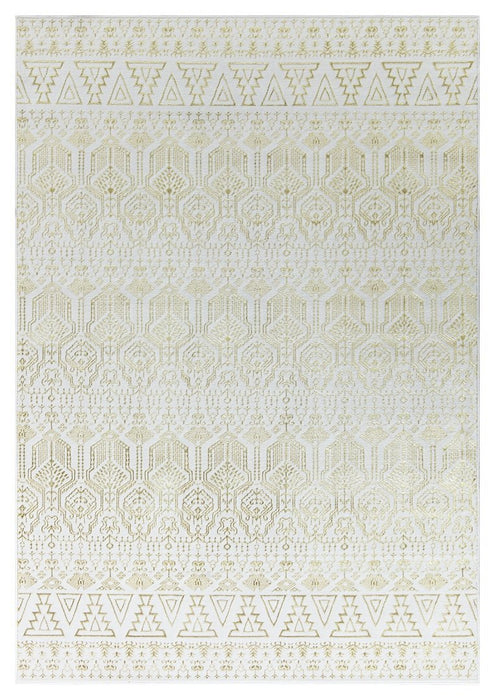 Ritz Moroccan Style Rug Gold & Cream