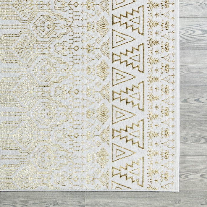 Ritz Moroccan Style Rug Gold & Cream