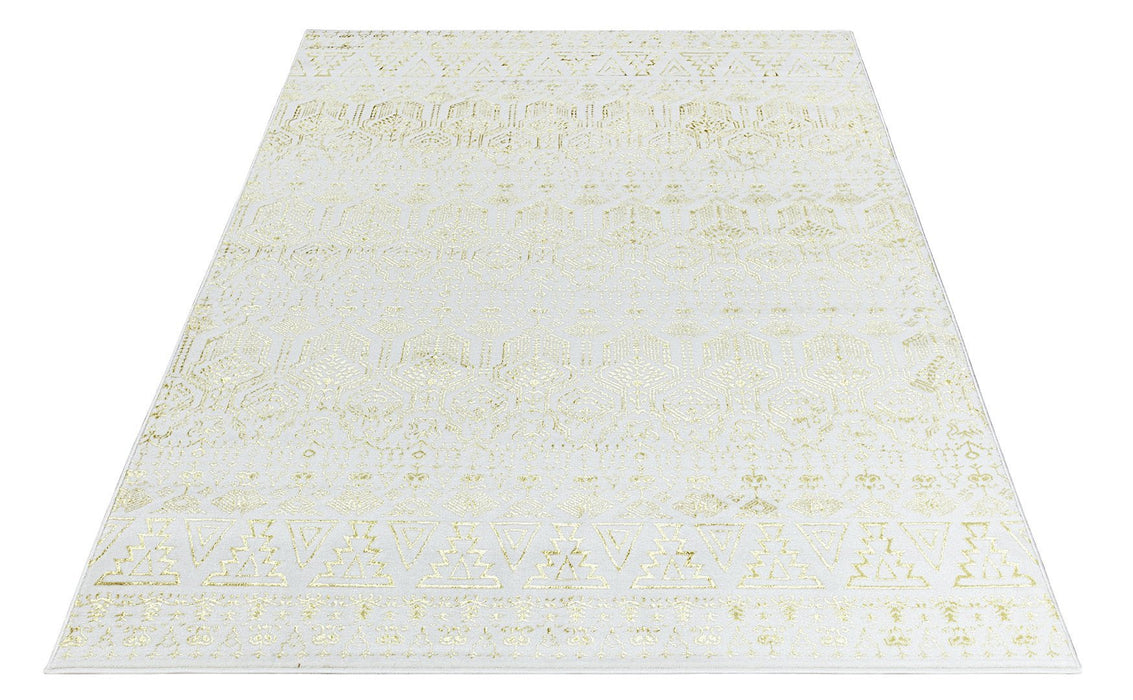 Ritz Moroccan Style Rug Gold & Cream