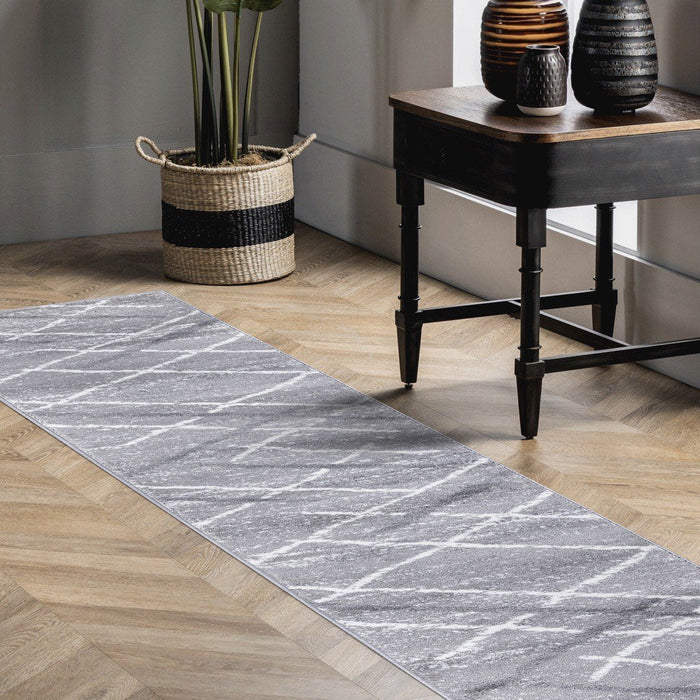 Salvador Geometric Modern Rug V1 - Grey