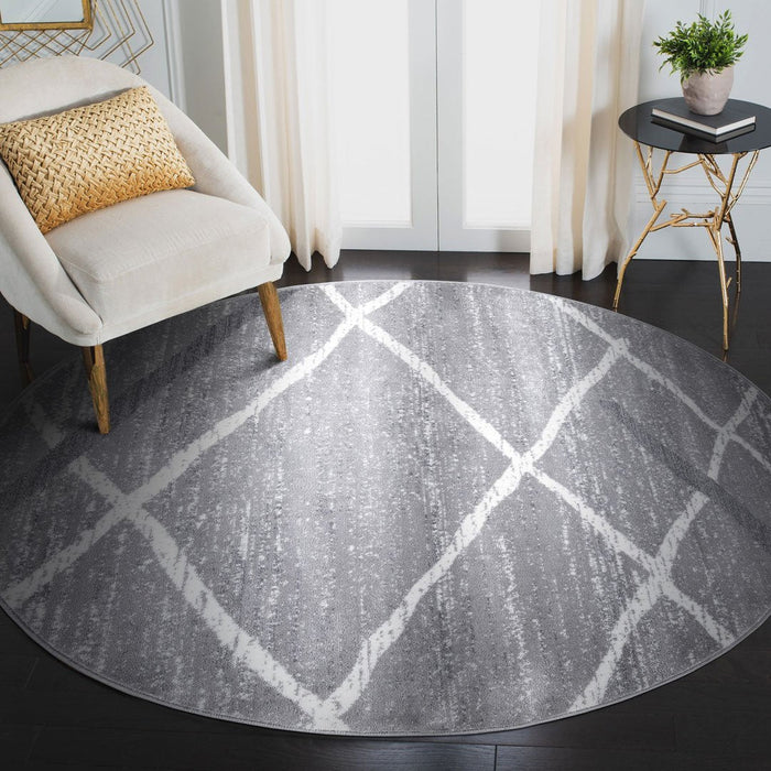 Salvador Geometric Modern Rug V1 - Grey