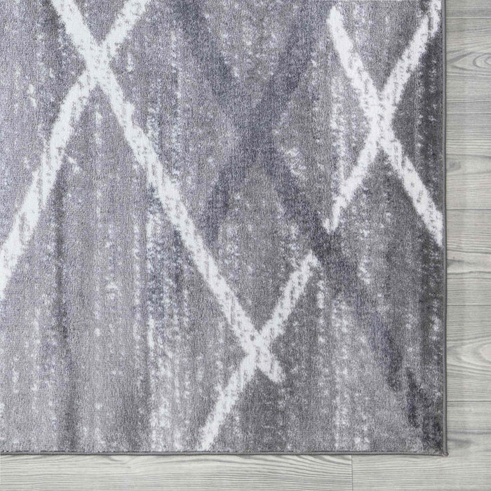 Salvador Geometric Modern Rug V1 - Grey