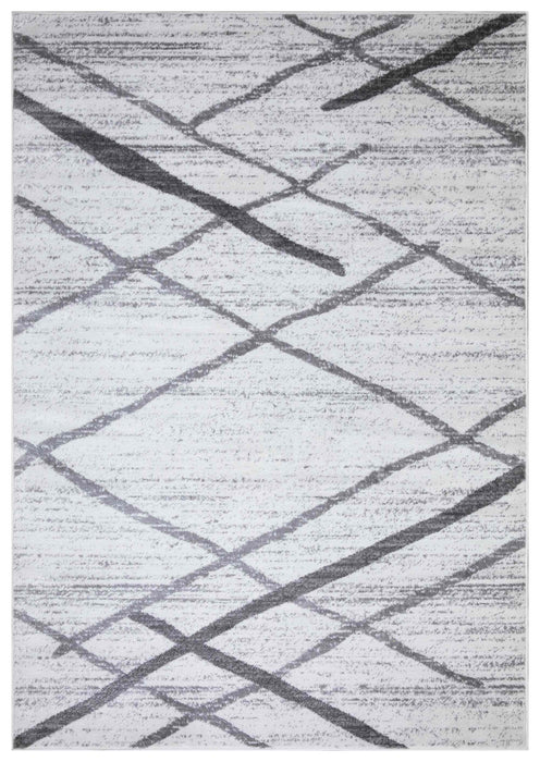 Salvador Geometric Modern Rug V2 - White