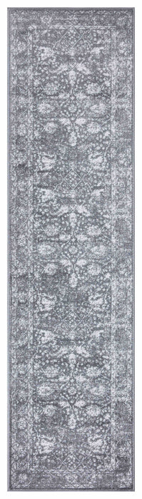 Santorini Traditional Floral Rug - Grey