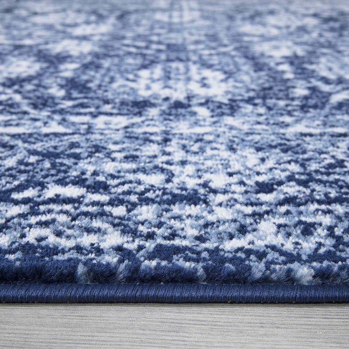 Santorini Traditional Floral Rug (V2) - Navy