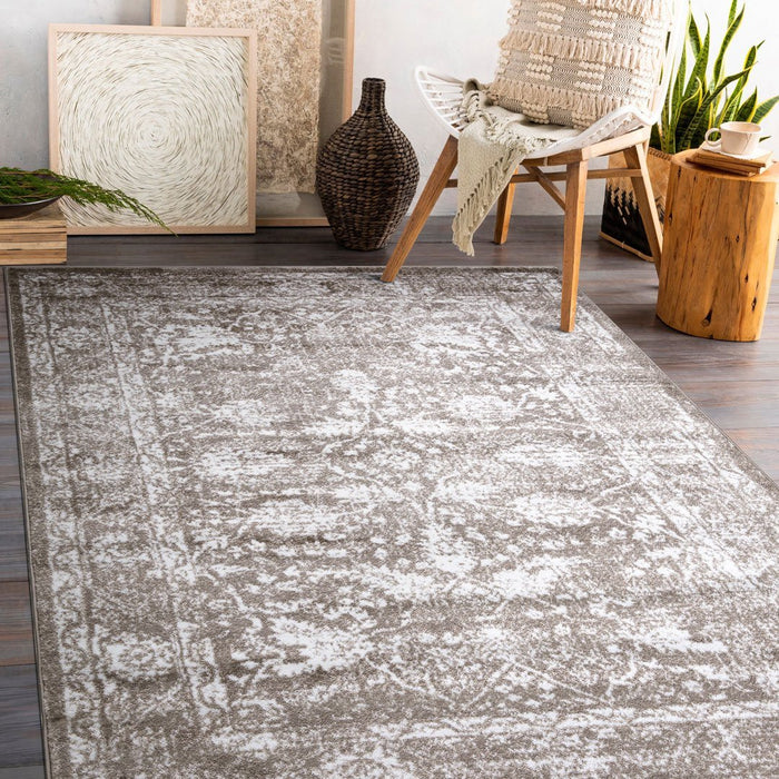 Santorini Traditional Floral Rug (V3) - Beige