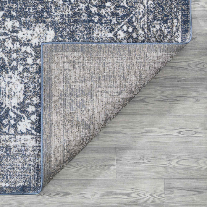 Santorini Traditional Floral Rug (V4) - Blue