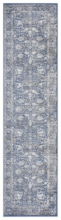 Santorini Traditional Floral Rug (V4) - Blue