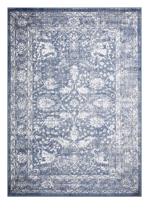 Santorini Traditional Floral Rug (V4) - Blue