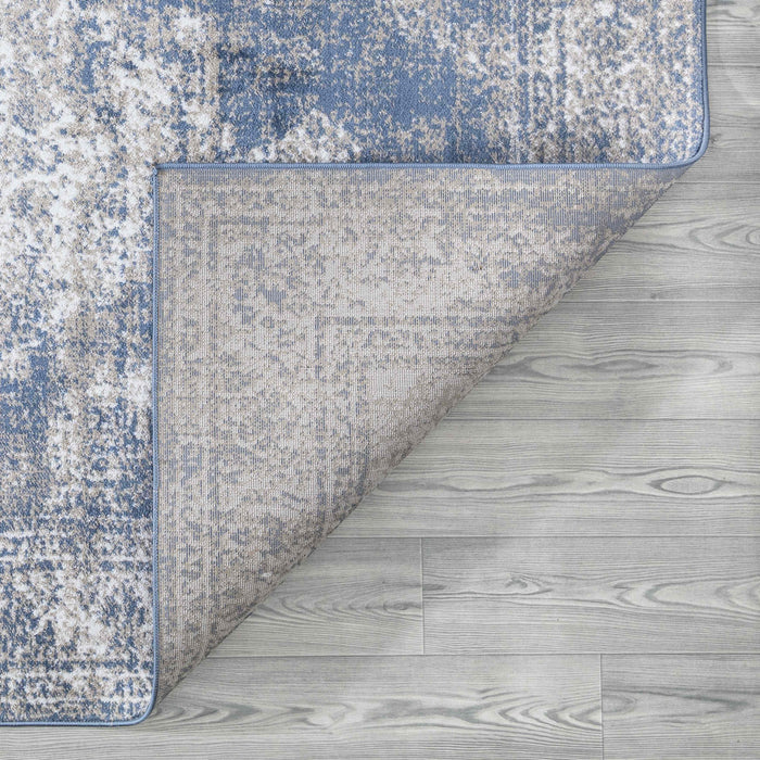 Santorini Traditional Medallion Rug - Blue