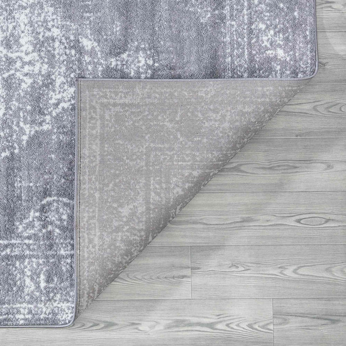 Santorini Traditional Medallion Rug (V2) - Grey