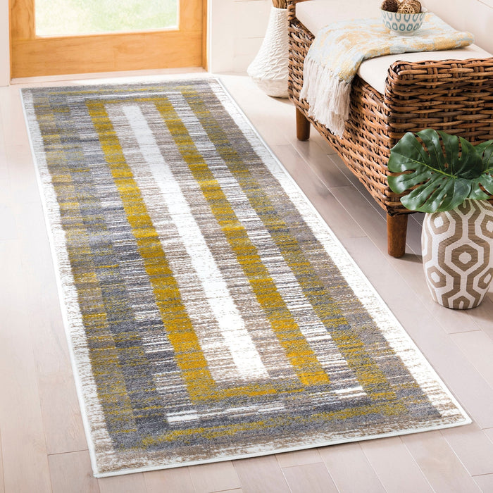 Sevilla Contemporary Rug - Mustard