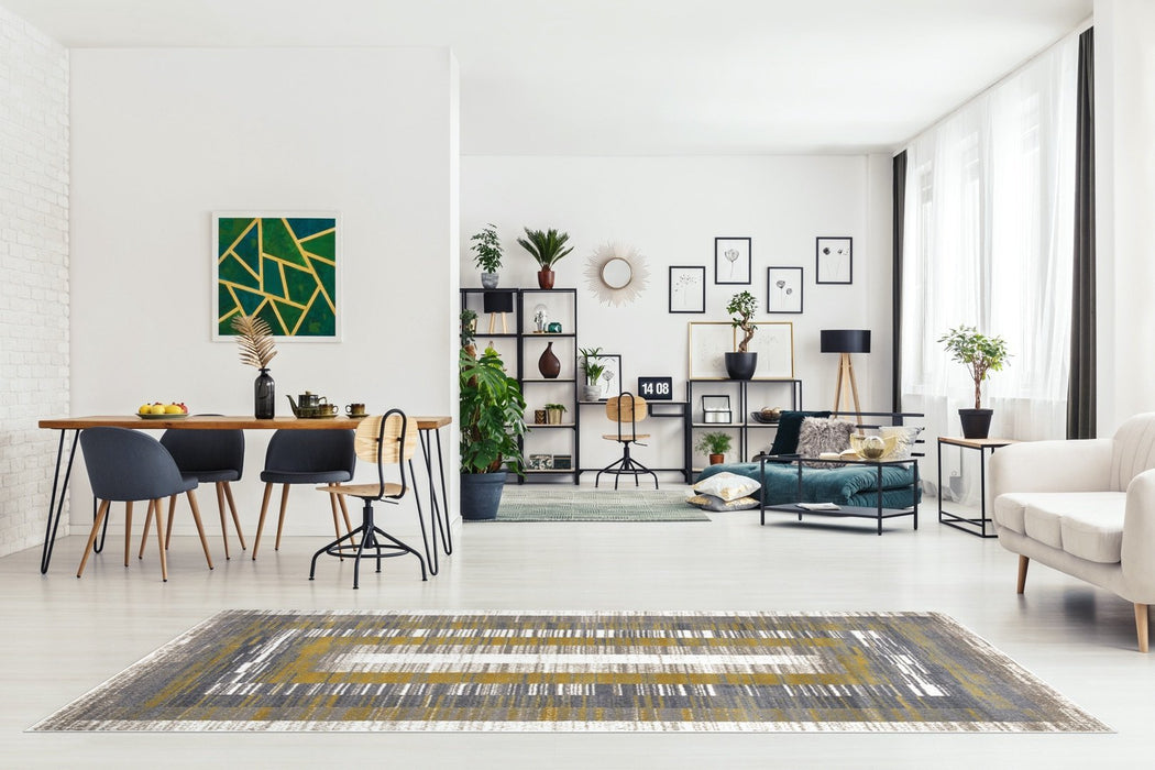 Sevilla Contemporary Rug - Mustard