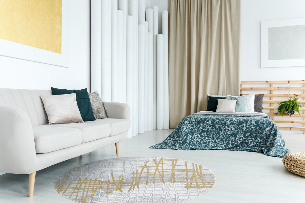 Sevilla Geometric Rug (V1) - Gold