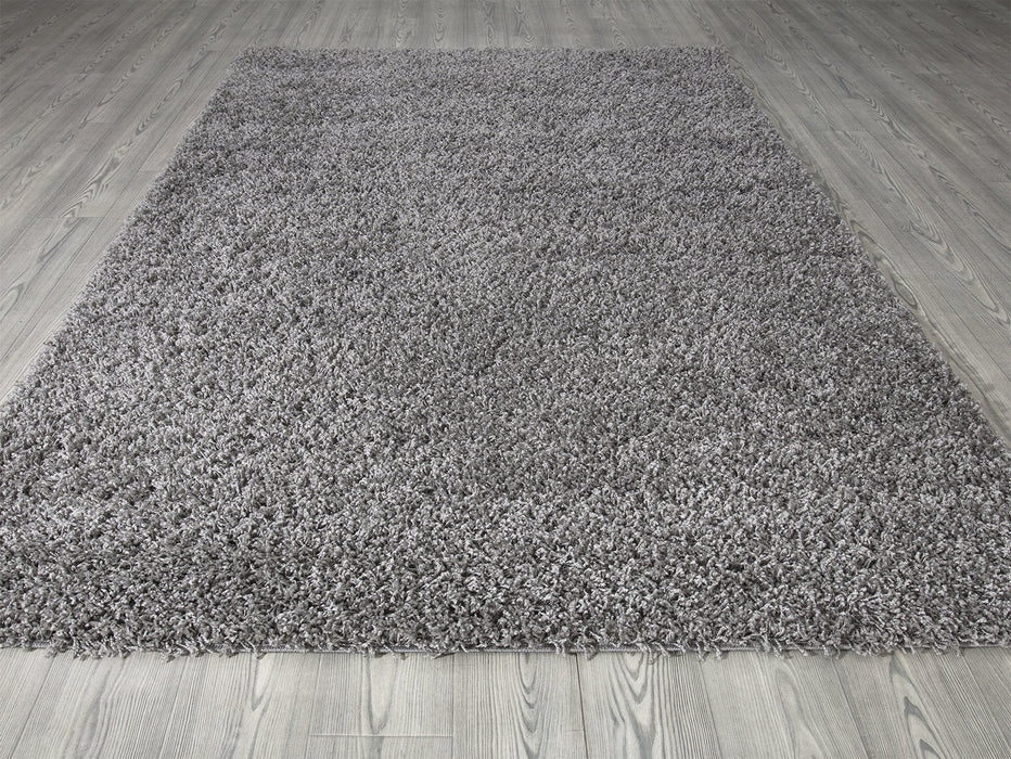 Shaggy Plain Grey Rug