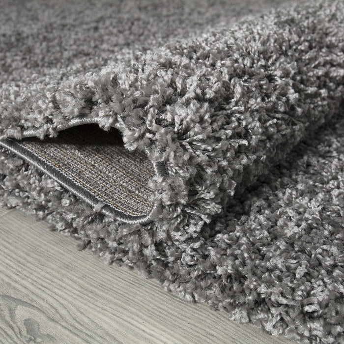 Shaggy Plain Grey Rug