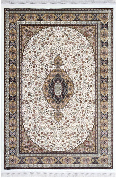 Sicily Traditional Medallion Rug (V1) - Cream