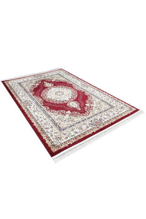 Sicily Traditional Medallion Rug (V10) - Red