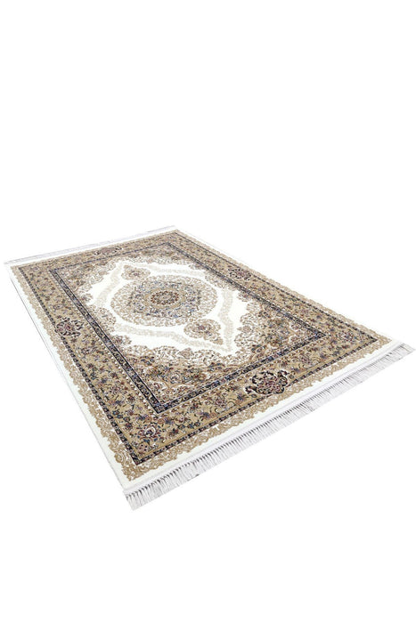 Sicily Traditional Medallion Rug (V12) - Cream