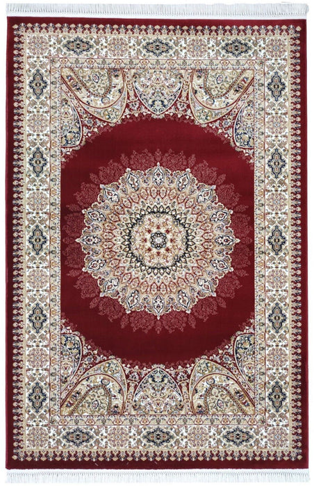 Sicily Traditional Medallion Rug (V13) - Red