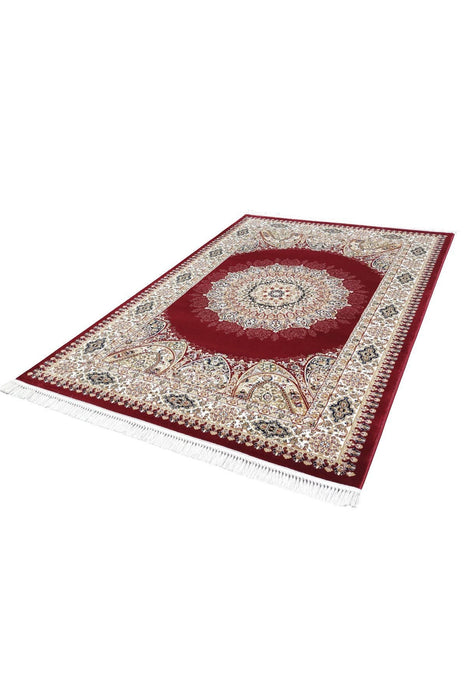 Sicily Traditional Medallion Rug (V13) - Red