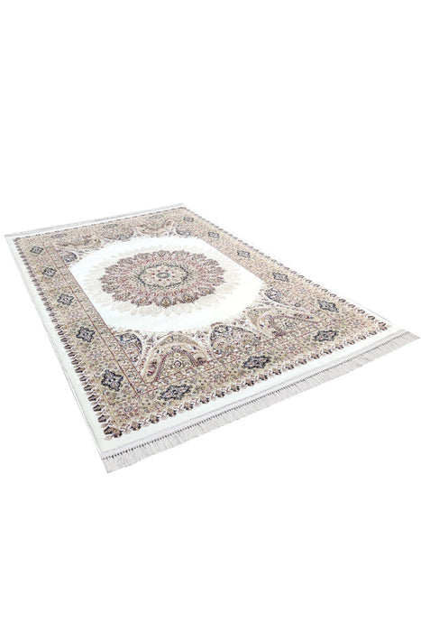 Sicily Traditional Medallion Rug (V15) - Cream