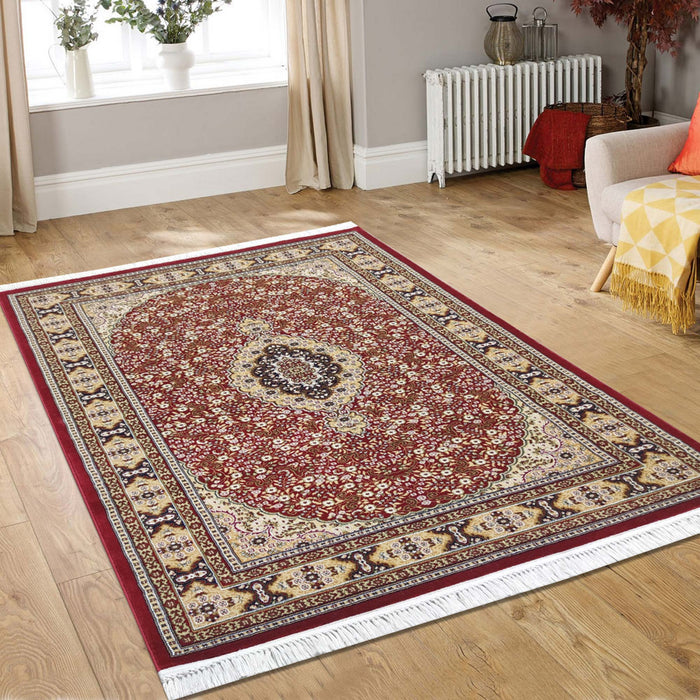 Sicily Traditional Medallion Rug (V2) - Red