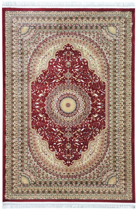 Sicily Traditional Medallion Rug (V20) - Red