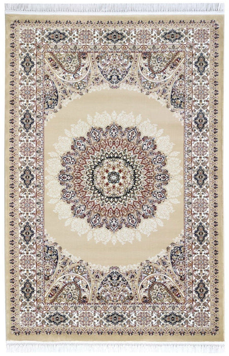 Sicily Traditional Medallion Rug (V4) - Beige