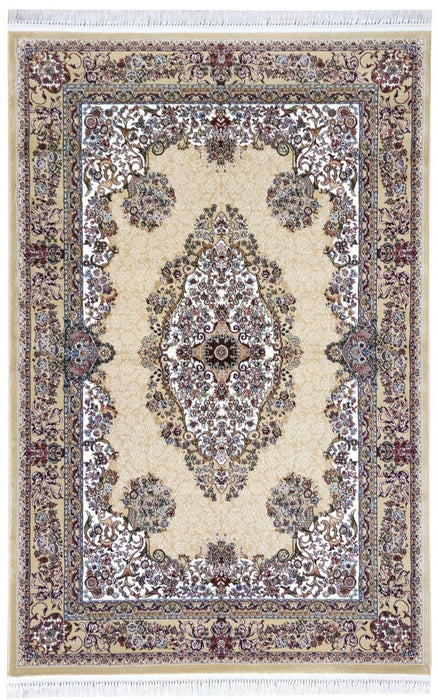 Sicily Traditional Medallion Rug (V5) - Beige