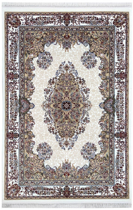 Sicily Traditional Medallion Rug (V8) - Cream