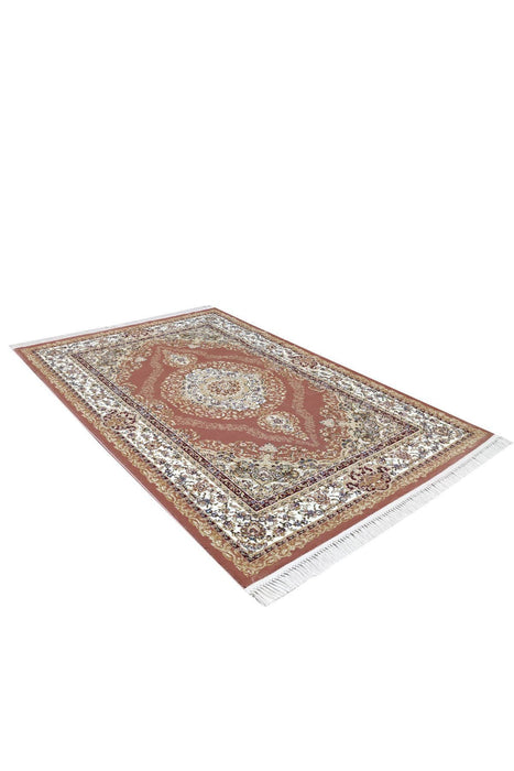 Sicily Traditional Medallion Rug (V9) - Terra