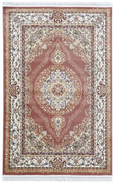 Sicily Traditional Medallion Rug (V9) - Terra