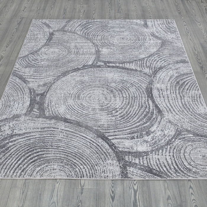 Stratus Circular Rug Grey - Grey