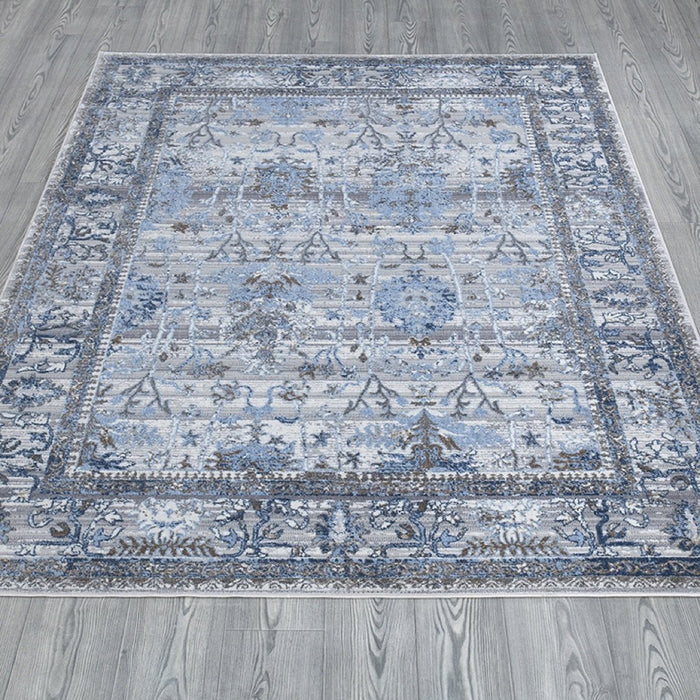 Stratus Floral Rug Blue - Blue