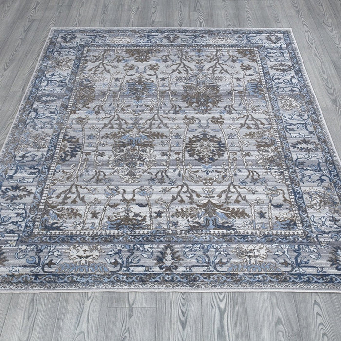 Stratus Floral Rug Grey - Grey