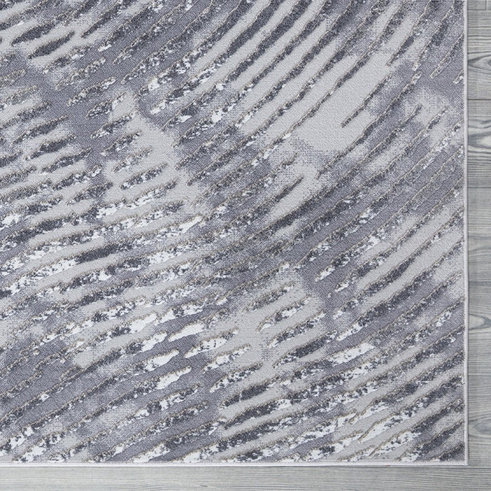 Stratus Striped Rug - Grey