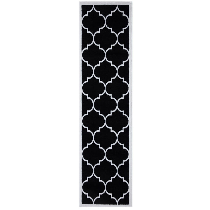 Trendy Border Trellis Rug V2 - Black