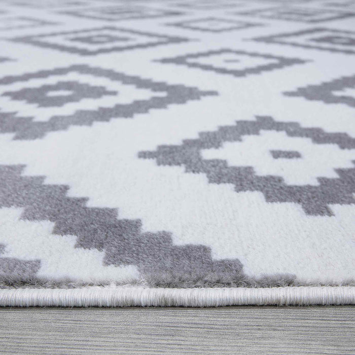 Trendy Diamond Trellis Rug V3 - White