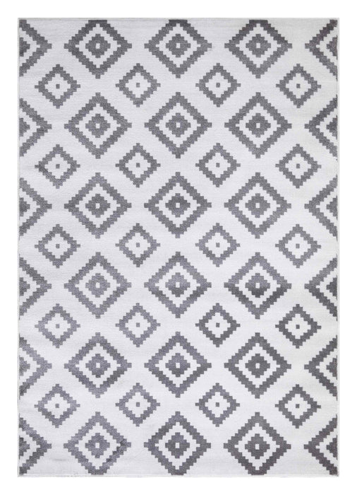 Trendy Diamond Trellis Rug V3 - White