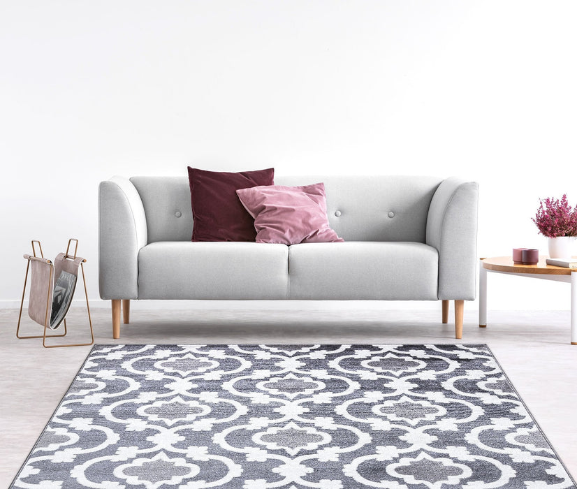 Trendy Moroccan Modern Rug - Grey